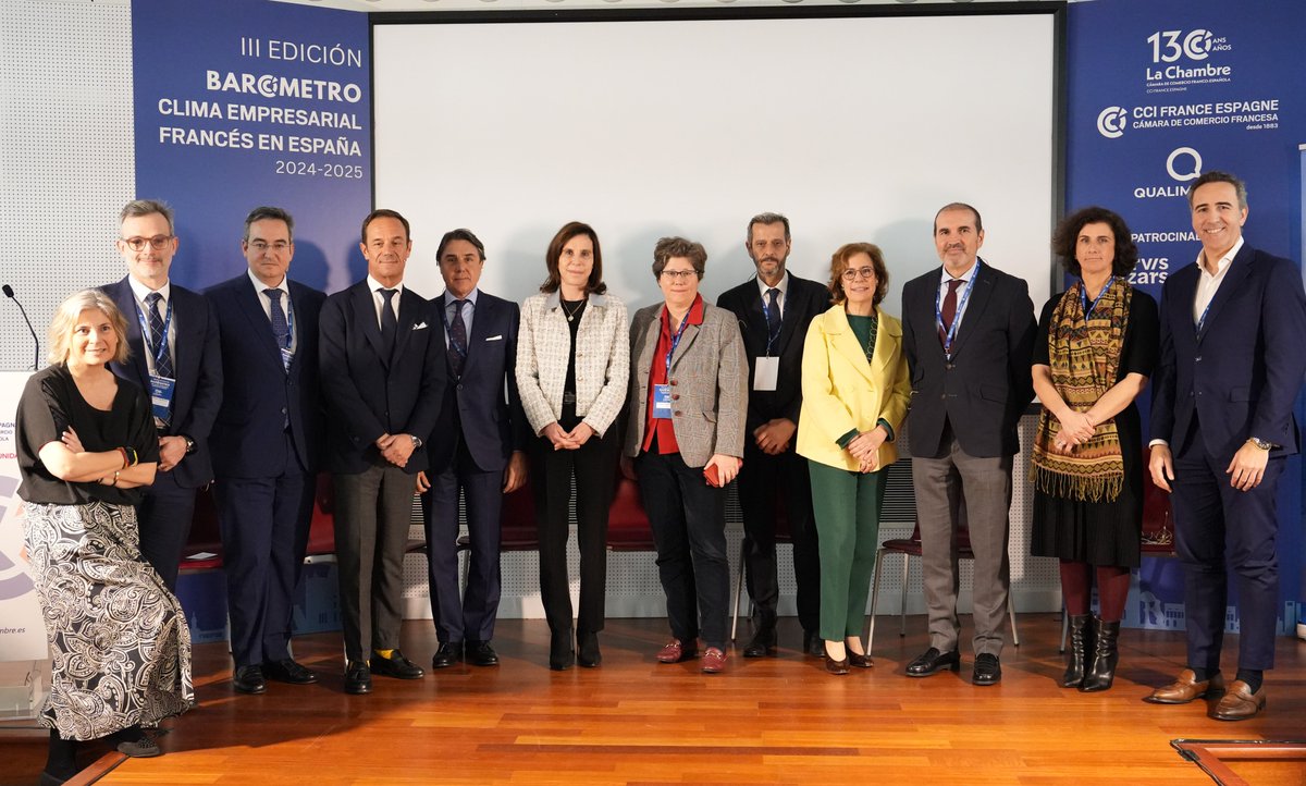 Forvis Mazars in Spain (@forvismazarses) on Twitter photo El pasado viernes 21 de marzo, nuestra socia Anne Laure Viard, responsable del French Desk en Forvis Mazars España, participó en la presentación de la tercera edición del Barómetro del Clima Empresarial Francés en España, organizada por <a href="/LachambreEsp/">Cámara de Comercio Franco-Española</a> en el Palacio de Cibeles. 📍 El pasado viernes 21 de marzo, nuestra socia Anne Laure Viard, responsable del French Desk en Forvis Mazars España, participó en la presentación de la tercera edición del Barómetro del Clima Empresarial Francés en España, organizada por <a href="/LachambreEsp/">Cámara de Comercio Franco-Española</a> en el Palacio de Cibeles. 📍