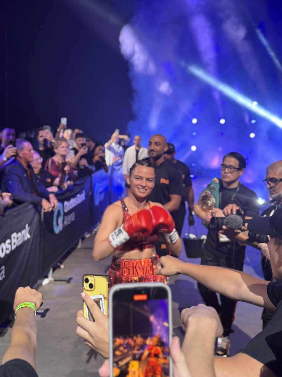 Nick Doherty (@nickdoco) on Twitter photo A shame <a href="/skyebnic/">Skye Nicolson</a> didn’t leave with what she came in with, but that’s boxing. And she still had a smile for her fans at the end. She’ll be back bigger and badder, no doubt. A shame <a href="/skyebnic/">Skye Nicolson</a> didn’t leave with what she came in with, but that’s boxing. And she still had a smile for her fans at the end. She’ll be back bigger and badder, no doubt.