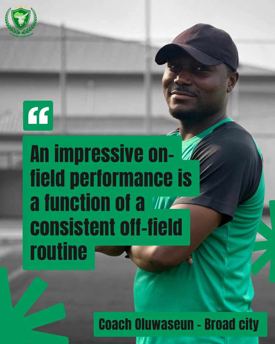 Dguru_Coaching's tweet photo. Champions are made in the unseen hours. Stay consistent, stay ready. 

Coach Oluwaseun of @broadcity_fc 

#DguruCoaching🇳🇬 #CoachingAfrica🌍  #BuildingTheFuture #Footballdrill #TrustTheProcess https://t.co/31b5osYh2V
