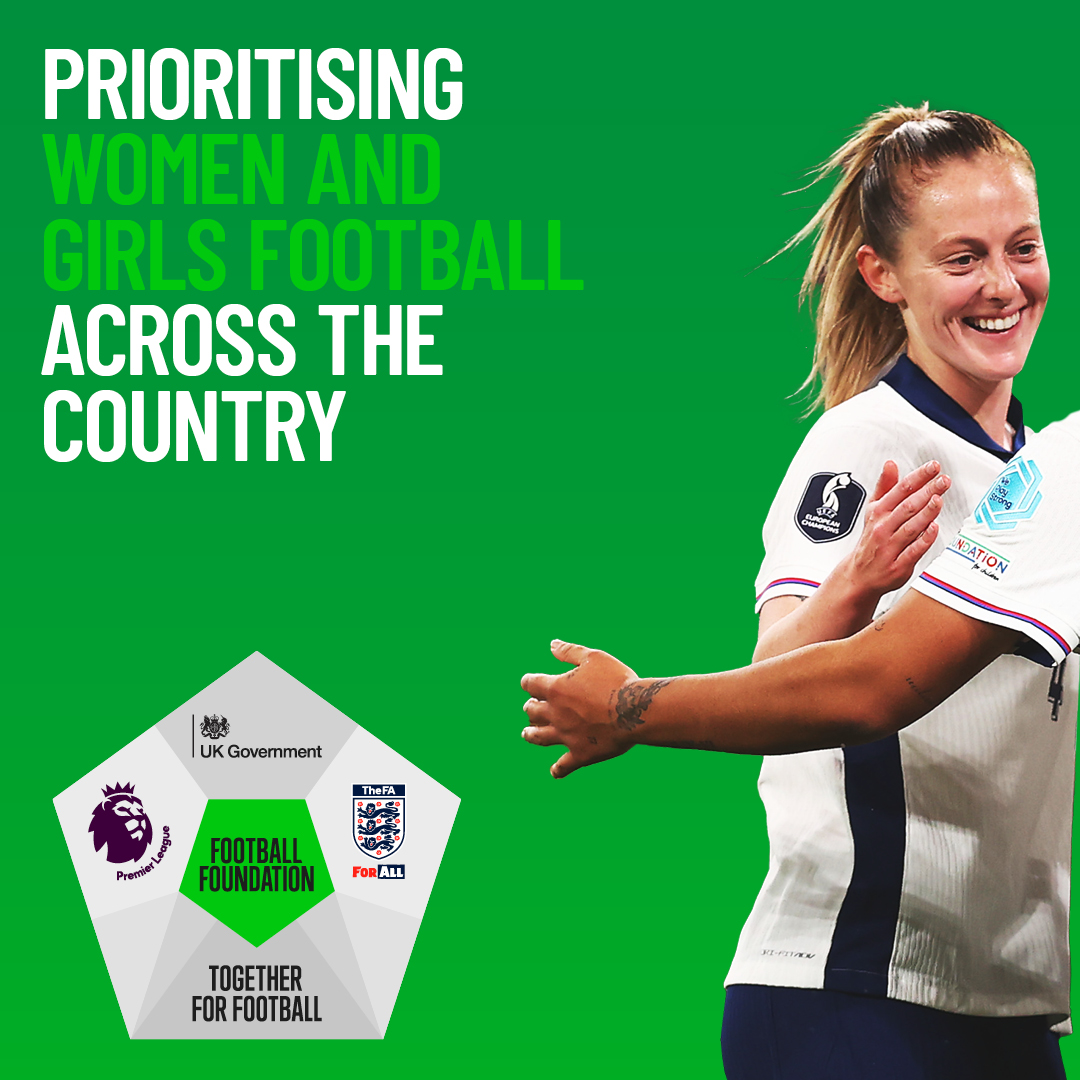 FootballFoundtn's tweet photo. We're delighted to announce the final set of sites to receive a @Lionesses Futures Fund grant 💚

Investment from The @FA and @DCMS will deliver over 30 facilities across the country prioritising women and girls to build the facilities they deserve💫