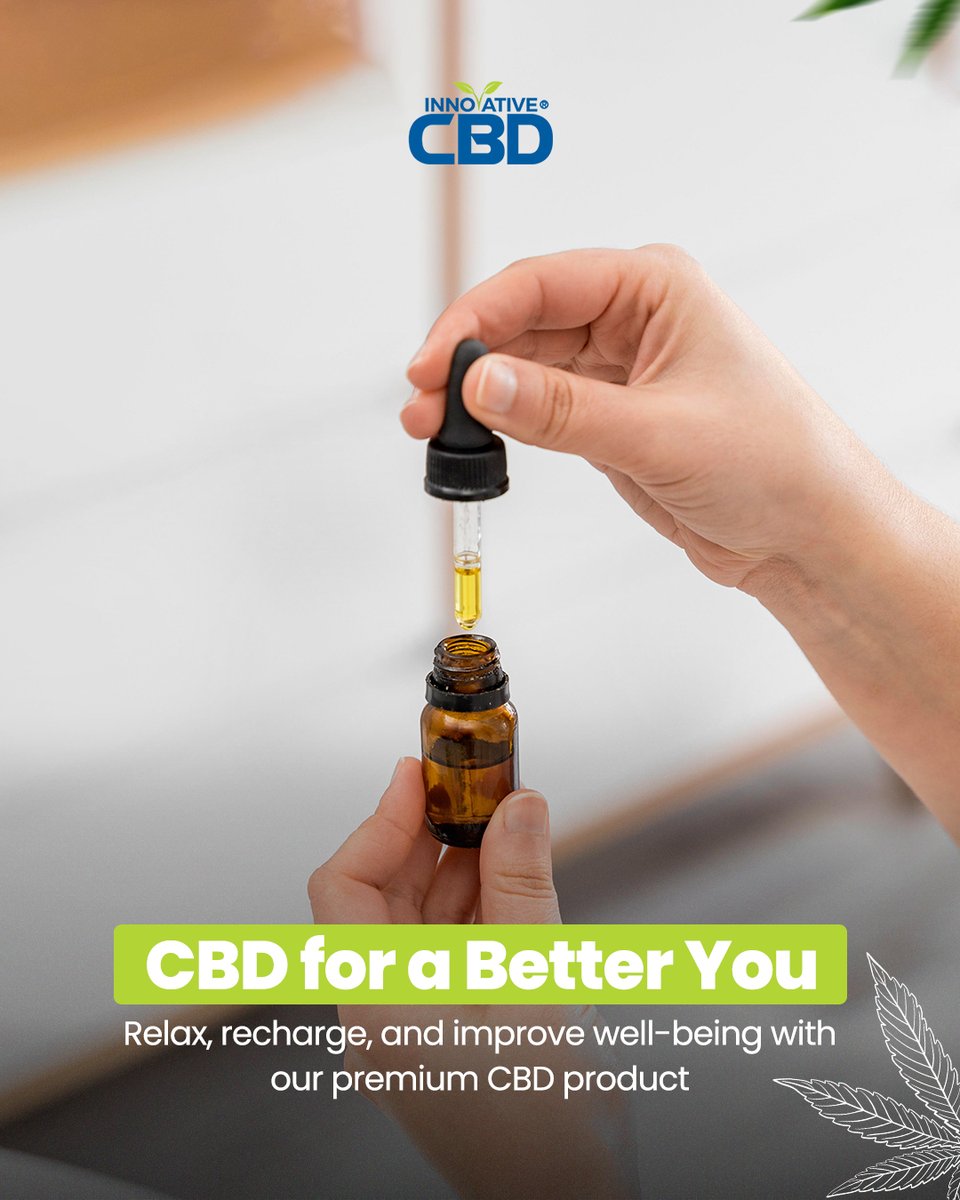 CbdInnovative's tweet photo. 🌿✨ CBD for a Better You ✨🌿

Relax, recharge, and elevate your well-being with our premium CBD products! 🌱 

Crafted with care, purity, and nature’s best. 💚

👉 Tap the link in the bio to explore! 

#cbdwellness #allnatural #hempoilhealing #organic #ingredients #naturescure https://t.co/doRmYODvX6