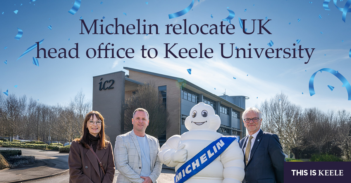 Welcome <a href="/Michelin/">Michelin</a>, to your new UK head office – Keele University! 🚀  

We’re thrilled that Michelin has chosen Keele’s Science and Innovation Park as the new location for its UK head office. 

Read more ➡️ keele.ac.uk/about/news/202…
