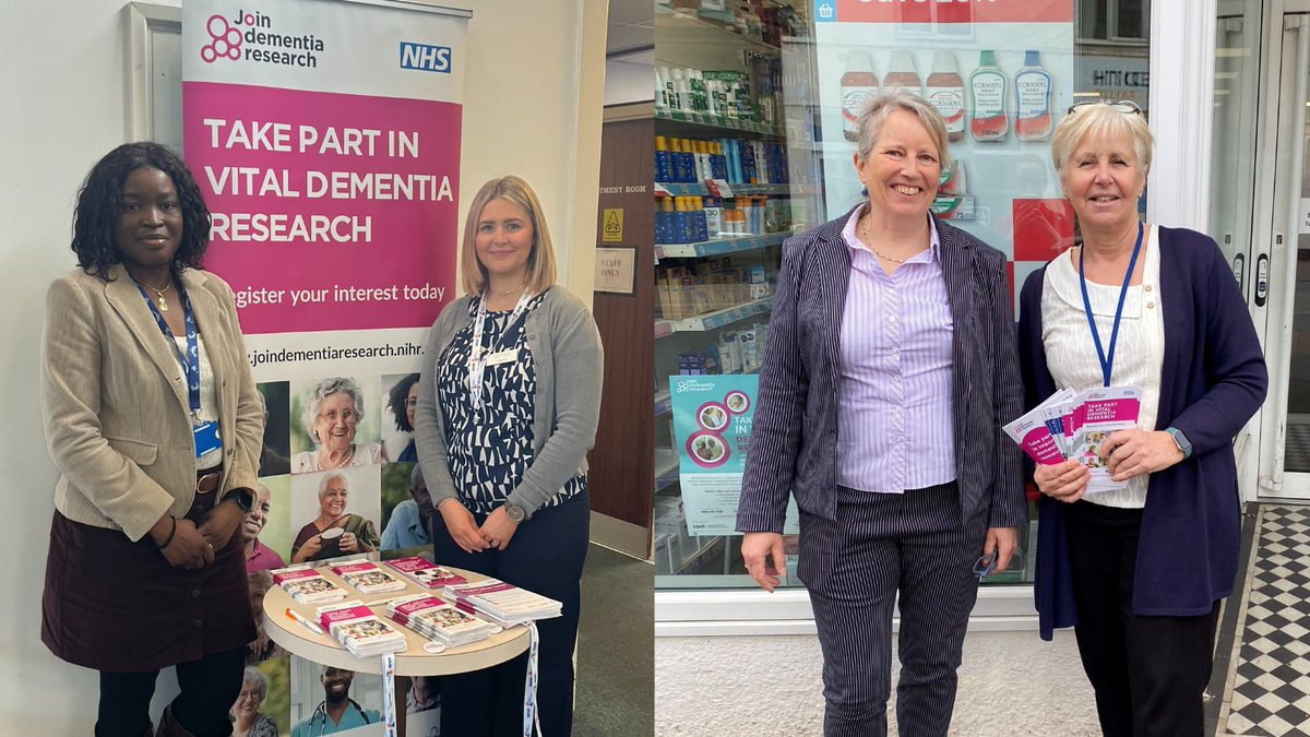 NIHR Research Delivery Network (@nihrrdn) on Twitter photo Our Agile team in the #SouthWest has been working with colleagues in out-of-hospital settings to spread the word about <a href="/beatdementia/">Join Dementia Research</a>
Thanks to <a href="/PathfieldsMG/">Pathfields Practice</a>, and Lewis Pharmacy in Exmouth for their support to help give more people the chance to take part in #dementia research Our Agile team in the #SouthWest has been working with colleagues in out-of-hospital settings to spread the word about <a href="/beatdementia/">Join Dementia Research</a>
Thanks to <a href="/PathfieldsMG/">Pathfields Practice</a>, and Lewis Pharmacy in Exmouth for their support to help give more people the chance to take part in #dementia research
