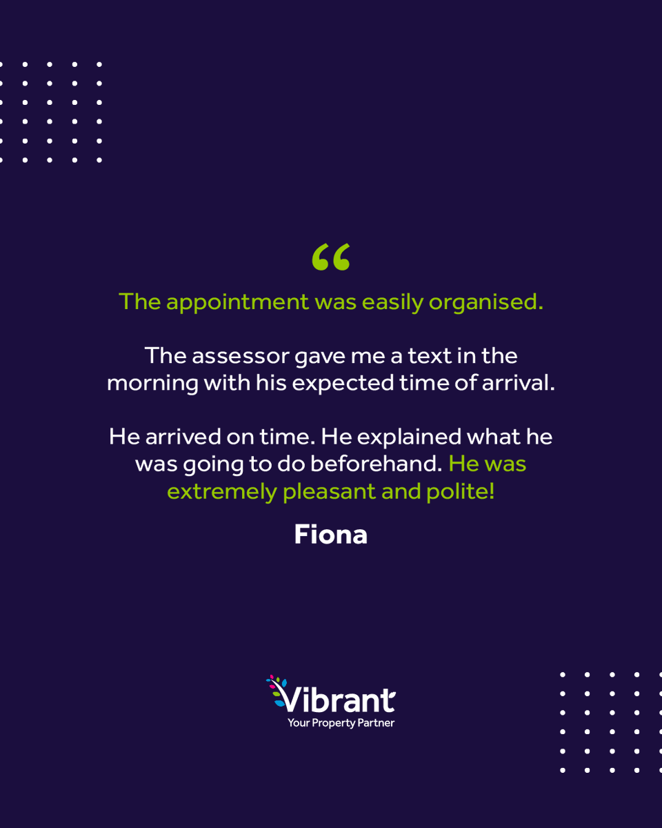Vibrant_Energy's tweet image. At Vibrant, we keep things simple - easy appointment scheduling, clear communication, and punctual service ⚡️

Our expert assessors ensure you know exactly what to expect, delivering a professional and friendly experience every time!

#Vibrant #PropertyPartner #EPC #Review