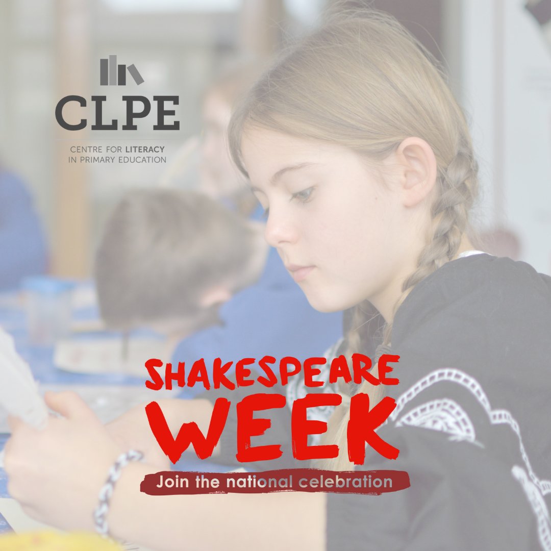 CLPE (@clpe1) on Twitter photo Shakespeare Week is off to a great start here at CLPE๐
Hosted by <a href="/ShakespeareBT/">Shakespeare B Trust</a>, weโre excited to be part of this annual celebration, which gives children opportunities for enriching & enjoyable early experiences of Shakespeare.
Stay updated: shakespeareweek.org.uk Shakespeare Week is off to a great start here at CLPE๐
Hosted by <a href="/ShakespeareBT/">Shakespeare B Trust</a>, weโre excited to be part of this annual celebration, which gives children opportunities for enriching & enjoyable early experiences of Shakespeare.
Stay updated: shakespeareweek.org.uk