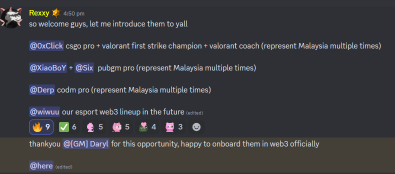 daryl24_eth's tweet photo. We're going to keep onboarding Web2 professionals into the Awakening Hunters IP, this time with the help of @r6xxy. We managed to acquire pro players in different esports games like PUBG, CS:GO, Valorant, and CODM.

Welcome Hunters. 🫡 https://t.co/jVdufYdImt