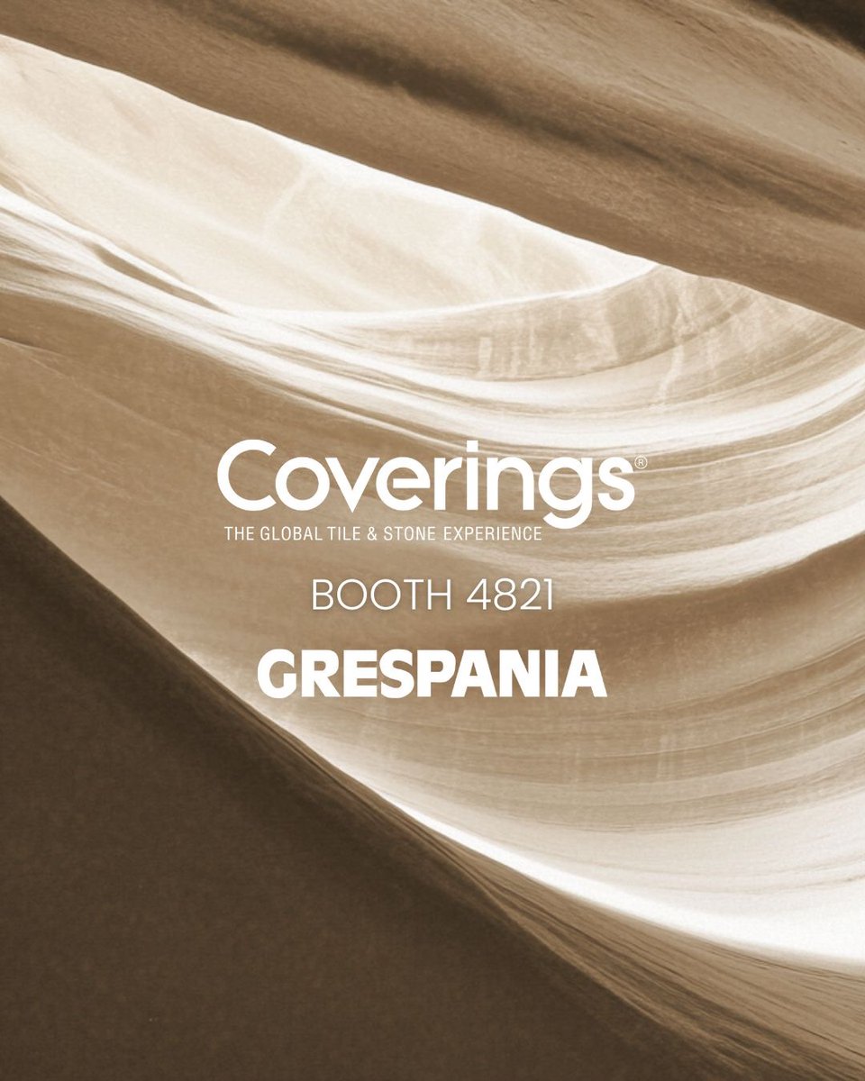 🔜 See you at Coverings 2025!

 From April 29th to May 2nd, we will be waiting for you to present our latest collections and proposals.

📍 Stand 4821 - SPANISH HALL
🇺🇸 Orlando, Florida

#Coverings2025 #Grespania #Coverlam #Coverings
