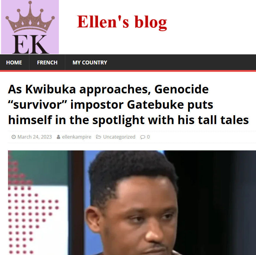 GByaruhanga01's tweet photo. The world should be aware of this masquerader and arrest him for impersonation and spreading misinformation. #Gatebuke a son of a genocide perpetrator who fled justice in #Rwanda has been soliciting money through various platforms in which he fashions himself a genocide survivor to earn money & sympathy.

The money is also spent in financing #FDLR's terrorism in #Congolese. The genocidal outfits massacred millions of Congolese civilians, raped women and recruited children. It's time to have these criminals held to account. @Unity_MemoryRw @DrDamascene