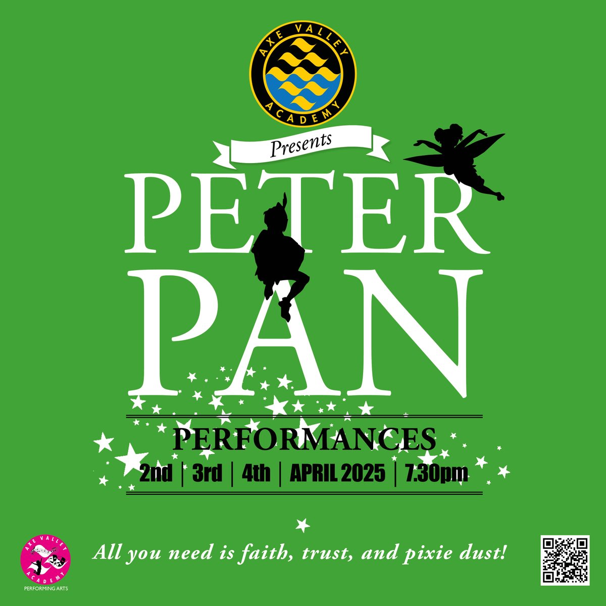 TICKETS ARE NOW AVAILABLE for our production of Peter Pan. 
The link is ticketsource.co.uk/whats-on?q=pet… 
We have all been working so hard on this show and we can't to see you there! All you need is faith, trust, and pixie dust! #weareava #everythingforeveryone