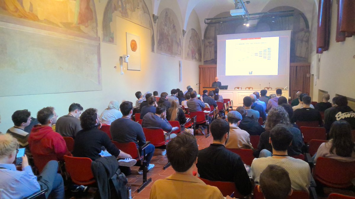 Andrea Cossu (@cossu94) on Twitter photo Art, nature and Artificial Intelligence at LoT Spring school which just started.
With 50+ students, we are fully booked and eager to learn (over time).
<a href="/StefanoMelacci/">Stefano Melacci</a> <a href="/v_lomonaco/">Vincenzo Lomonaco</a> <a href="/TiezziMatteo/">Matteo Tiezzi</a> Alessandro Betti, Marco Gori Art, nature and Artificial Intelligence at LoT Spring school which just started.
With 50+ students, we are fully booked and eager to learn (over time).
<a href="/StefanoMelacci/">Stefano Melacci</a> <a href="/v_lomonaco/">Vincenzo Lomonaco</a> <a href="/TiezziMatteo/">Matteo Tiezzi</a> Alessandro Betti, Marco Gori
