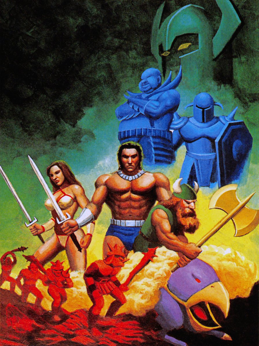 An uncommon piece of artwork from #GoldenAxe most likely used for