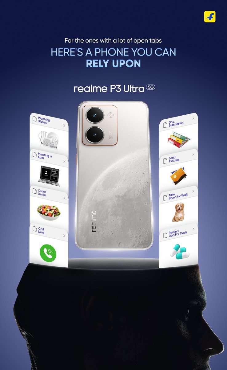 Texting while watching a YouTube tutorial and ordering food at the same time? No problem. The realme P3 Ultra 5G is made for busy days. Sale starts on 25th March, 12 PM. Pre-order now, only on #Flipkart #realmeP3Ultra5G #SLAYTheUltraWay #Ad