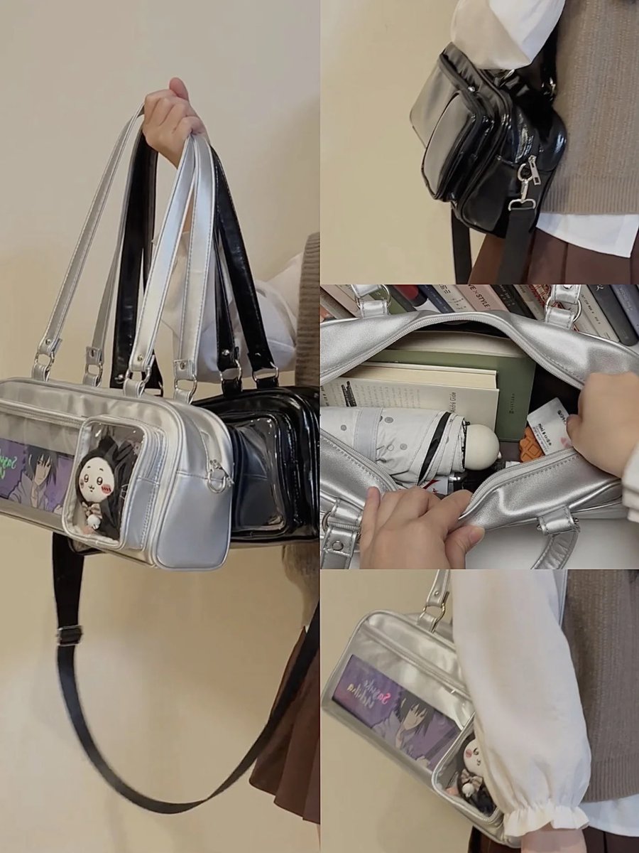 ✨春新作痛バッグが本日発売💫
︎
🛒thebase.com/to/item?item_i…

🌸中身のグッズが見えるクリアポケット
🌸10cmぬいちゃんと一緒にお出かけ可能
🌸全6色

人気色は早く完売するかも💨  

☑️worldwide shipping kiridoll.base.shop

#kiridoll #痛バッグ #itabag #이타백 #痛バ #推し活 #ぬいバッグ