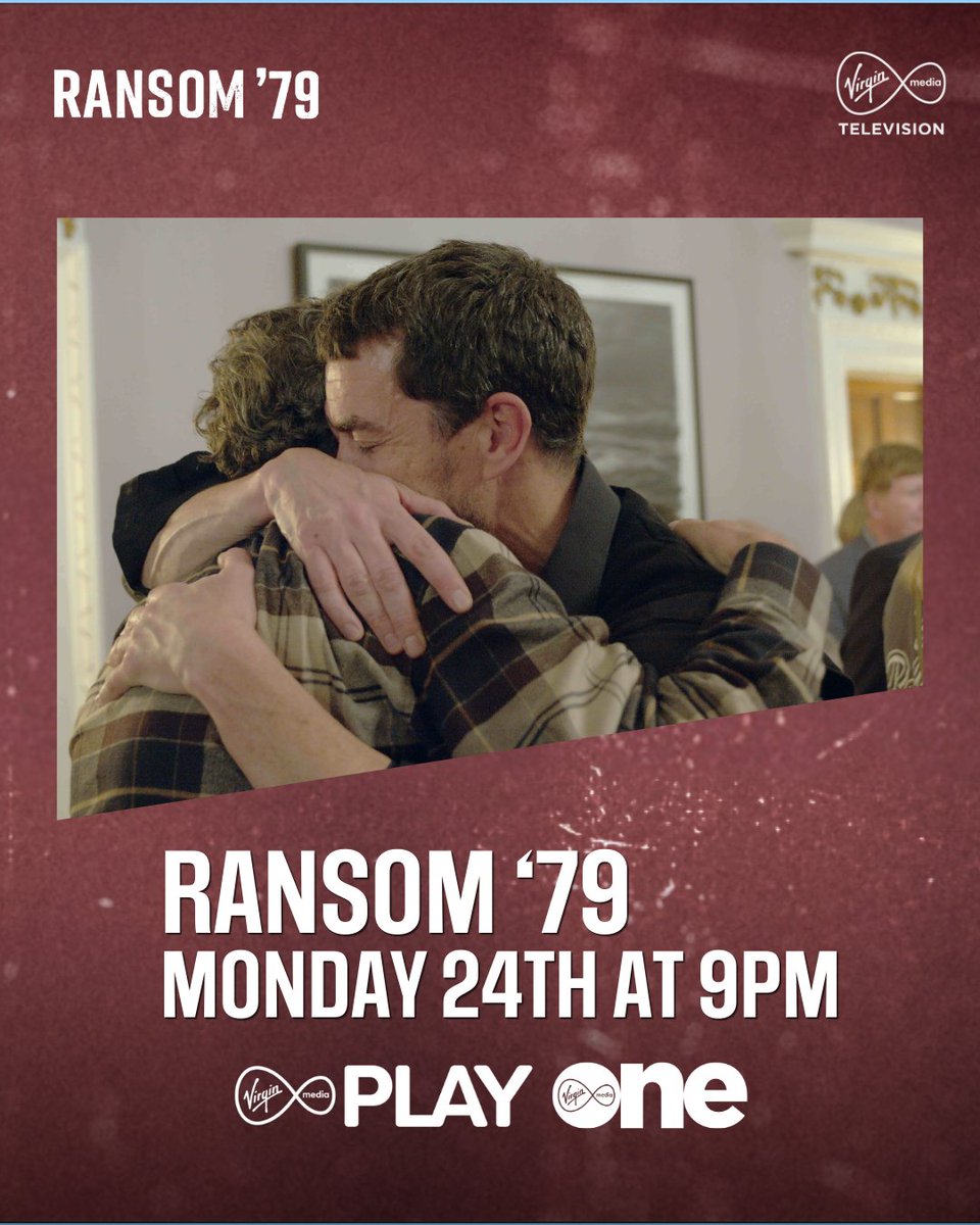 Excited our film Ransom ’79 is on the tele later. It goes out at 9pm on Virgin Media One 🙌
