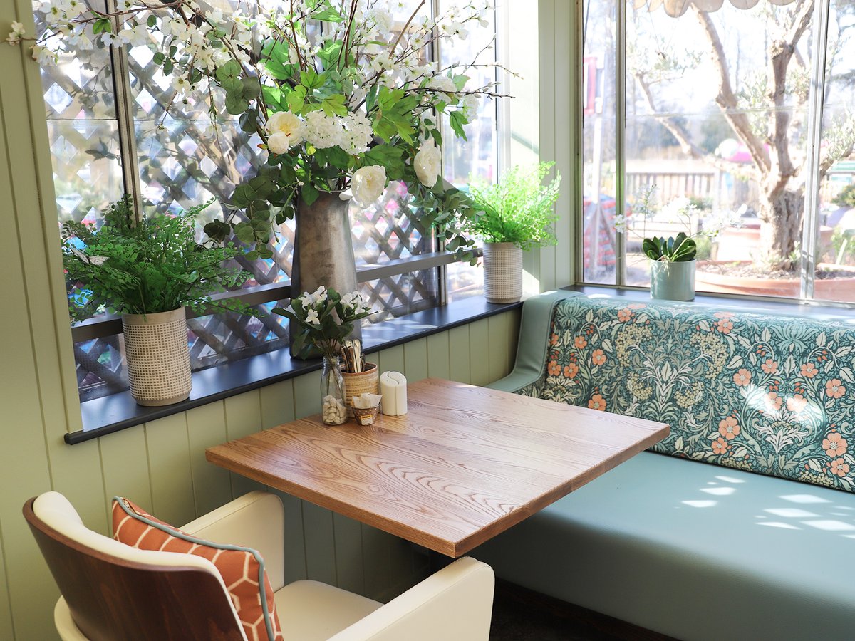 We're excited to unveil the stylish new look of our Cafe Bar at Squire's Cobham! With a fresh, airy feel and decor inspired by the site's horticultural heritage, including striking greenhouse doors and elegant planters, it makes for the perfect spot to unwind. Do pay us a visit!