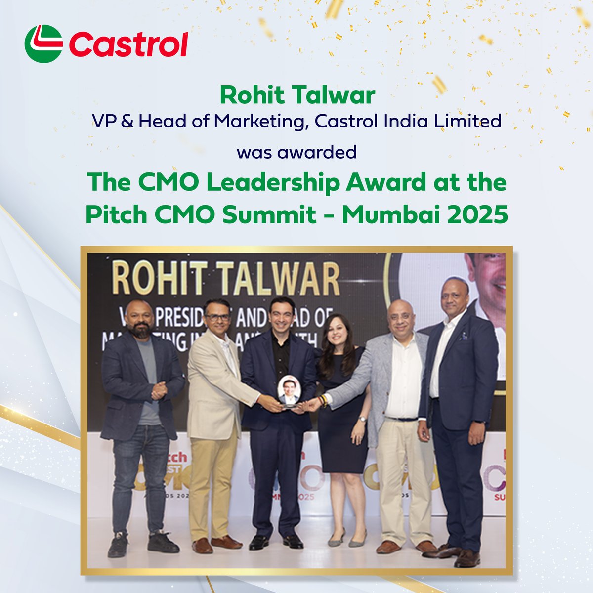 Rohit Talwar, VP amp Head of Marketing, Castrol India Limited, has been awarded The CMO Leadership Award at the e4mtweets s Pitch CMO Summit Mumbai 2025 Rohit Talwar, VP amp Head of Marketing, Castrol India Limited, has been awarded The CMO Leadership Award at the e4mtweets...