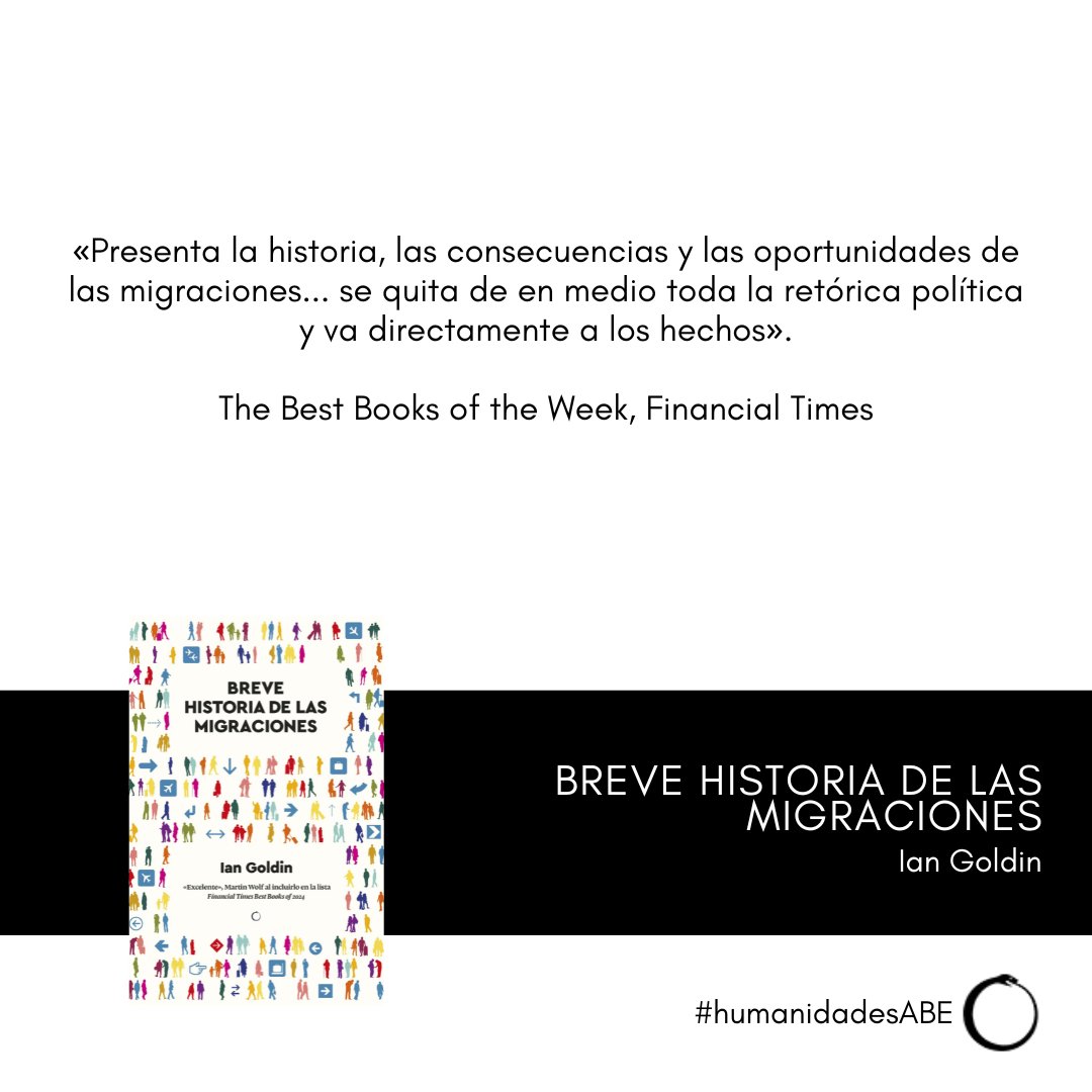 antoniboschedit's tweet photo. 📢 ¡Ya disponible! 📖 Breve historia de las migraciones de @ian_goldin. Un viaje fascinante a través de los desplazamientos humanos que han dado forma a nuestra historia y nuestro futuro. 🌍✈️
🔗 https://t.co/c4xpnzEiw4
#IanGoldin #BreveHistoriaDeLasMigraciones #humanidadesabe https://t.co/xSyzA0DdGu