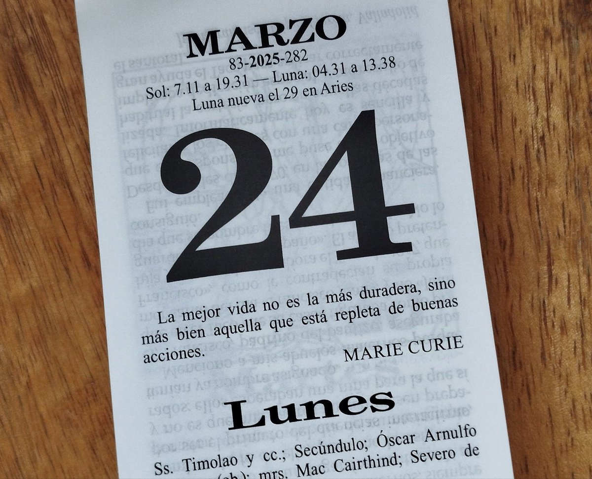 "La mejor vida no es la más duradera, sino más bien aquella que está repleta de buenas acciones".
Marie Curie