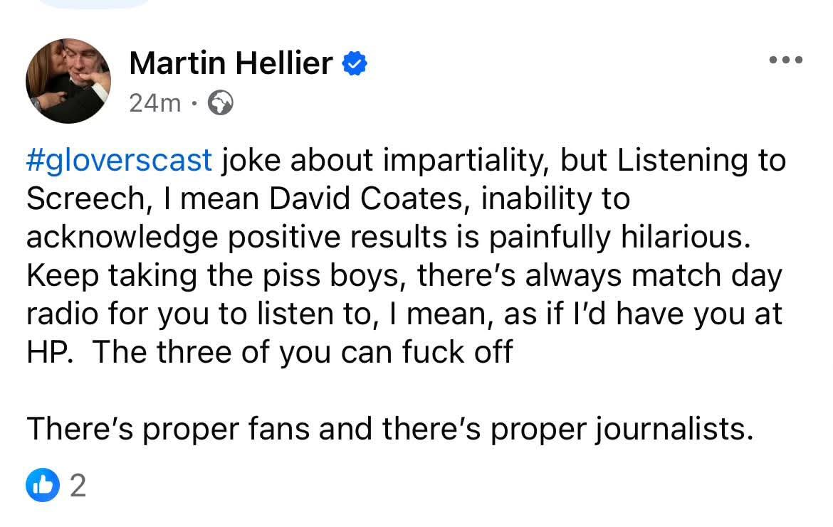Martin Hellier tweet media