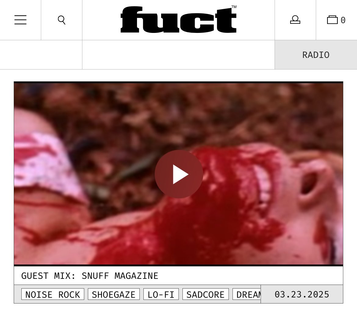 SNUFF MAGAZINE tweet media
