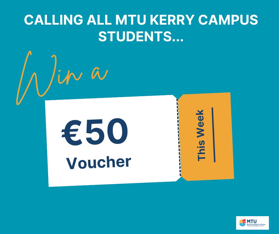 MTU Library (@mtulibraryinfo) on Twitter photo MTU Kerry Campus Students: A €50 voucher is up for grabs in our Subject Guides competition. For your chance to win this great prize and pick up some freebies, come and see us at our stands that will be popping up around the campuses this week.
<a href="/MTUSU_Kerry/">MTU Kerry Students’ Union</a> MTU Kerry Campus Students: A €50 voucher is up for grabs in our Subject Guides competition. For your chance to win this great prize and pick up some freebies, come and see us at our stands that will be popping up around the campuses this week.
<a href="/MTUSU_Kerry/">MTU Kerry Students’ Union</a>