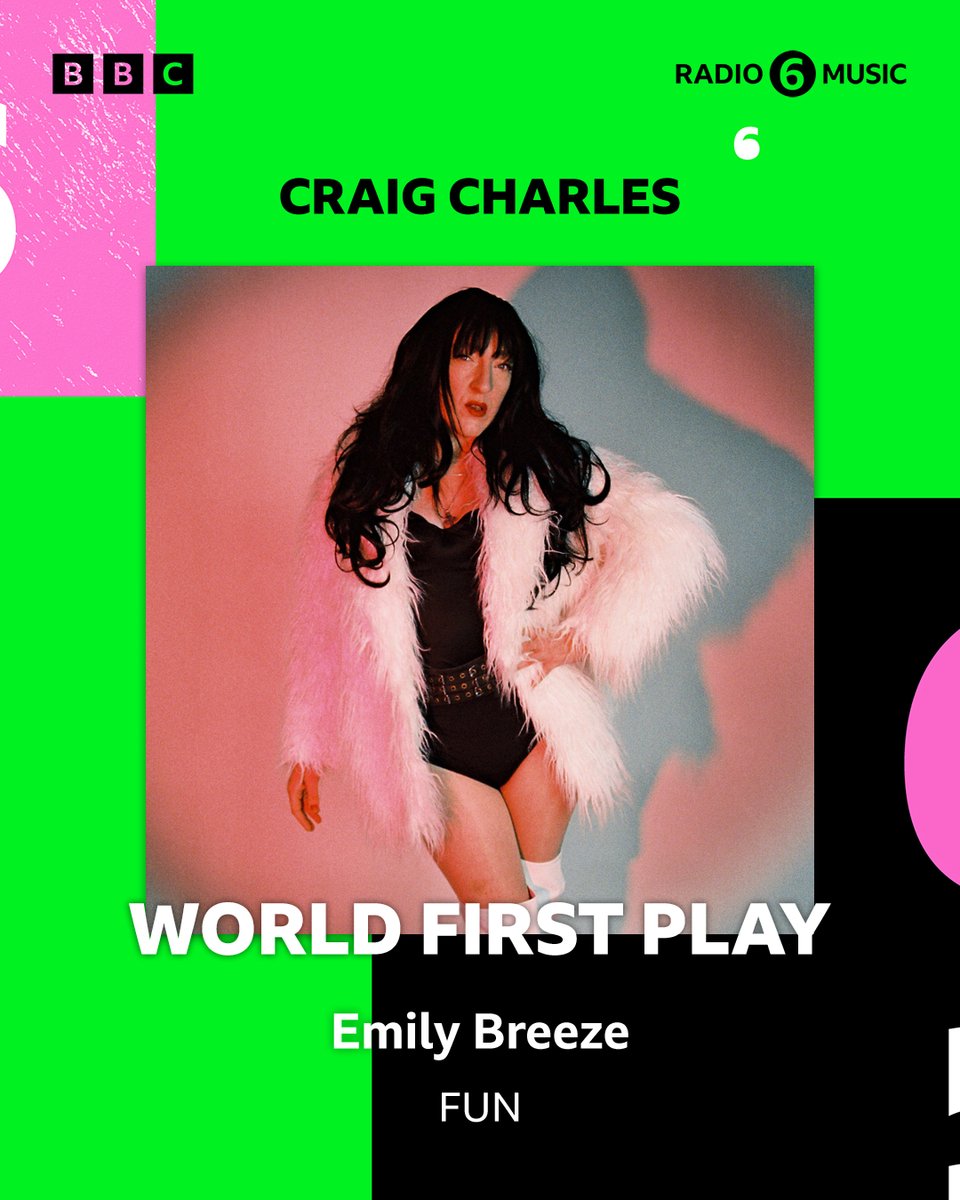 the LOST agency PR (@thelostagencypr) on Twitter photo LEGEND #CraigCharles gives a WORLD first play to LEGEND <a href="/EmilyBreeze11/">Emily Breeze</a> new single 'Fun' this afternoon on <a href="/BBC6Music/">BBC Radio 6 Music</a> LEGENDS tune in 1 - 4 pm this arvo! Xxx LEGEND #CraigCharles gives a WORLD first play to LEGEND <a href="/EmilyBreeze11/">Emily Breeze</a> new single 'Fun' this afternoon on <a href="/BBC6Music/">BBC Radio 6 Music</a> LEGENDS tune in 1 - 4 pm this arvo! Xxx