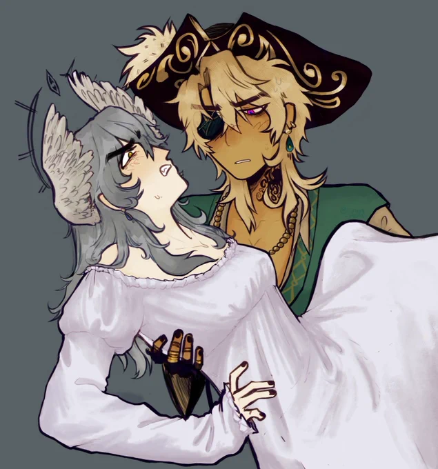 MORE pirate yuri . #sunturine #avenday 