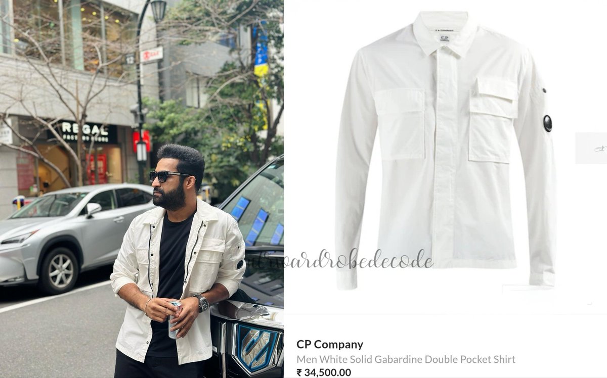 NTRWardrobe's tweet image. . @tarak9999 in CP Company Shirt..
Cost - 34,500 INR
#NTRWardrobeDecode
#ManOfMassesNTR