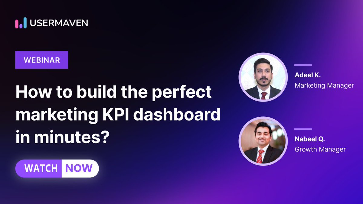 usermaven's tweet image. Missed the live session? 
No worries! 🎯

Here’s what’s in it for you 🔥:

🔹 Smarter KPIs, clearer insights
🔹 A clutter-free dashboard
🔹 Actionable strategies you can use now

And the Q&amp;amp;A? Pure gold. 

Watch the replay! 📺
youtube.com/live/yA-jN67Bz…