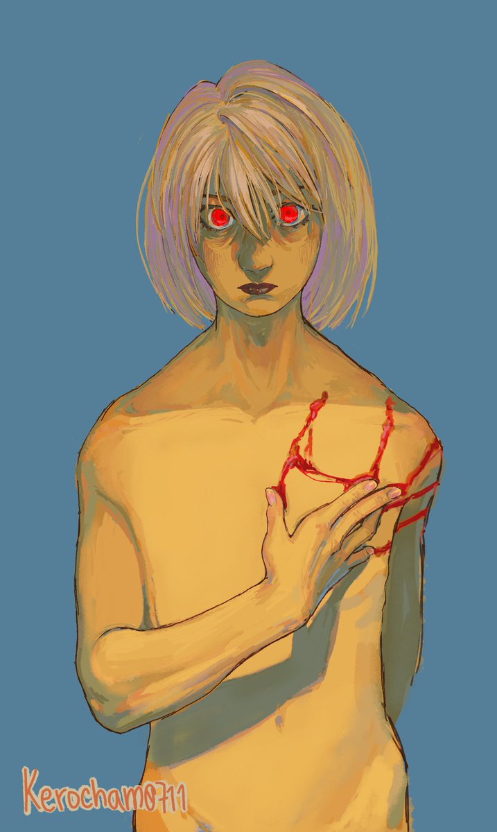 KEROcham_0711's tweet photo. Gave up on the chains :/
#hxh #hxhfanart #kurapika https://t.co/J2lxzgs50V