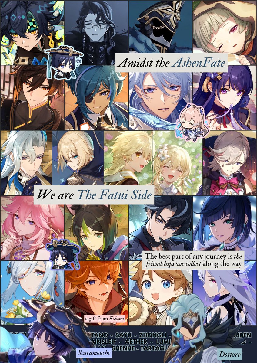BoonKokomi's tweet photo. 💌 : The last part of any journey is the friendships we collect along the way. Things my end sometimes, but worry not — ‘cause the memories we had through this fateful journey will forever cherished and remembered. May we meet each other again on another journey, AshenFate. 🤍 https://t.co/pfeg6DO7AI