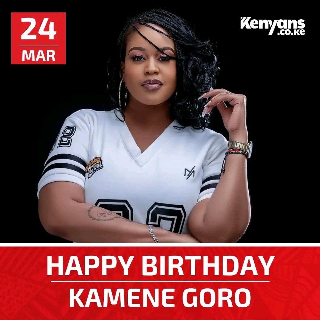 Eugene keragori (@euginekeragohri) on Twitter photo Happy belated to the media and radio queen <a href="/KameneGoro/">Kamene Goro</a> ..may this day be of great blessings and success to you as you celebre your #WombEscapeDay today..enjoy Happy belated to the media and radio queen <a href="/KameneGoro/">Kamene Goro</a> ..may this day be of great blessings and success to you as you celebre your #WombEscapeDay today..enjoy