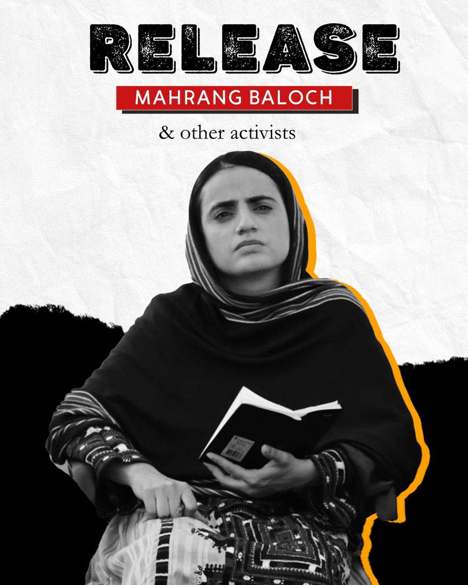 naseeb81087's tweet photo. #ReleaseMahrangBaloch https://t.co/w0FILFMwwN