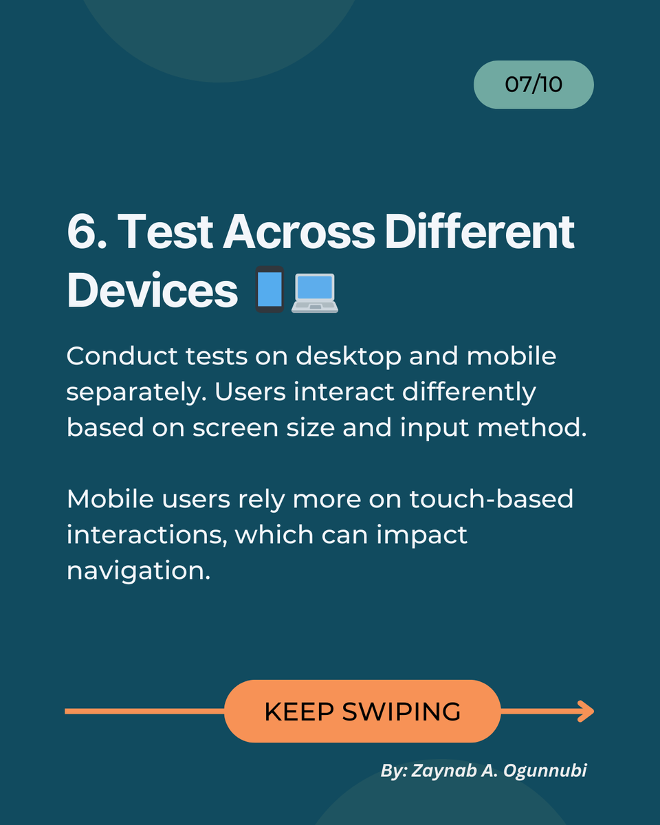 slimfit_zee's tweet photo. One design, multiple experiences! 📱💻

Users interact differently on desktops vs. on mobile. Ensure you test on various devices for a complete picture.

#ux #Research #uxresearch #uxr #researchmethods #FirstClickTest #researchtips #Tips #UserExperience #Usability #successtips https://t.co/MeJNXREyrJ