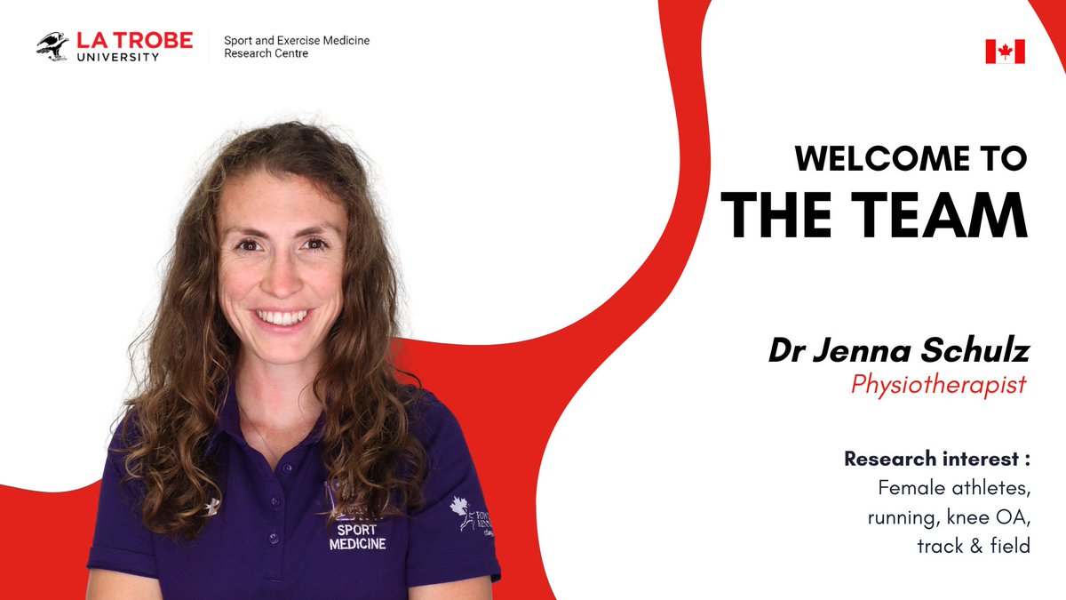 La Trobe SEMRC (@latrobesem) on Twitter photo Join us in welcoming Dr. Jenna Schulz, a graduate of the MPT/PhD program at Western University 👏
Jenna’s current research interests lie in Female Athletes and improving longevity in sport for females across the lifespan.
#LASEM #KneeOA #femaleathletes #postdoc #Canada Join us in welcoming Dr. Jenna Schulz, a graduate of the MPT/PhD program at Western University 👏
Jenna’s current research interests lie in Female Athletes and improving longevity in sport for females across the lifespan.
#LASEM #KneeOA #femaleathletes #postdoc #Canada