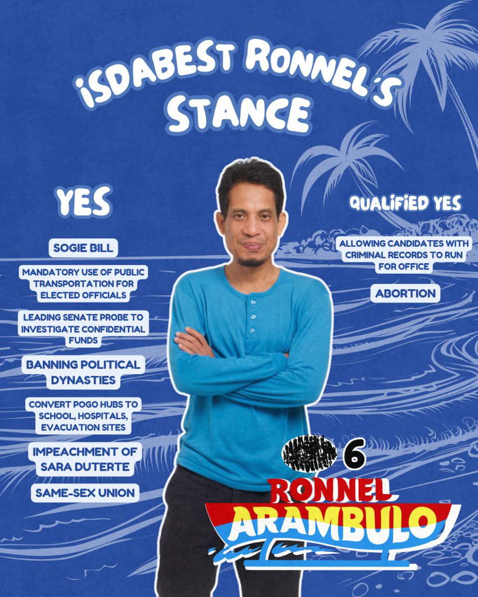 Tinig ng taumbayan 🗣️, titindig para sa bayan!  

Tingnan ang mga tindig nina Ronnel “Isdabest” Arambulo at Danilo “Ka Daning” Ramos—mga tunay na kinatawan ng mamamayang Pilipino—sa mga panukalang batas at panlipunang isyung kinahaharap ng bansa.