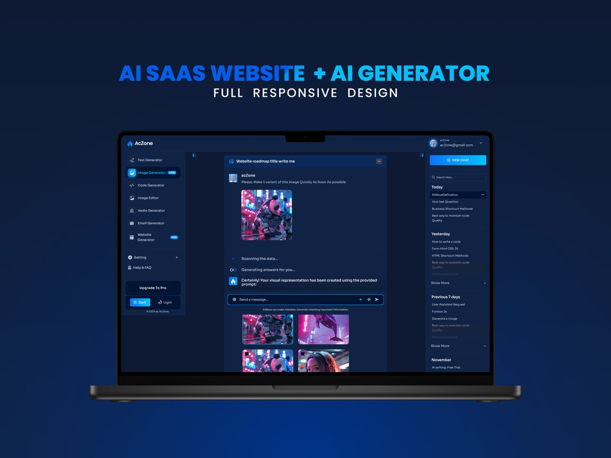 sadia3034's tweet photo. ✨Ai Saas Website + Ai Generator Website HTML CSS &amp; Javascript
Only $100🔥
Buy now https://t.co/kHplHf68mD
Ai Saas Website + Ai Generator Website HTML CSS &amp; Javascript
#AC #Aczone #programming #animation #coding #coder #web #webstagram #webdeveloper #webdevelopment #froea #JS https://t.co/Vf9NYYnj4I