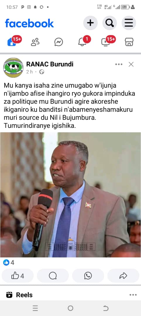 Le Président du parti RANAC(Rassemblement National pour le Changement)qui prône pour le Changement réunit les candidats députés dans la circonscription de Bujumbura ce 24 Mars 2025.