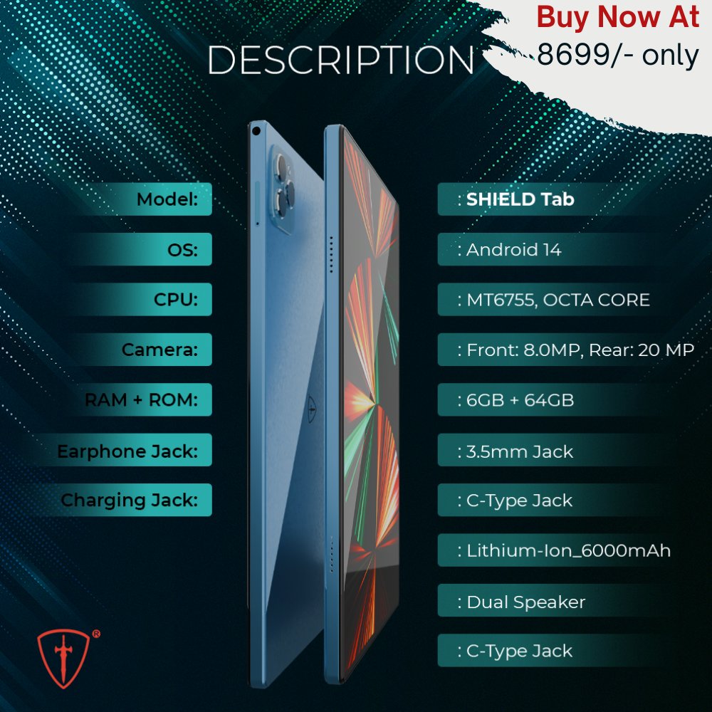 Tiitanindia's tweet image. Beyond limits, beyond expectations! The Shield Tab 10.1-inch is built for those who want more from every tap and swipe.

Buy on Flipkart: bit.ly/41AHpAM
.
.
#shieldtablet #technology #gadgets #android14 #tablets #tiitan #ipsdisplay #electronic #andriodtablets