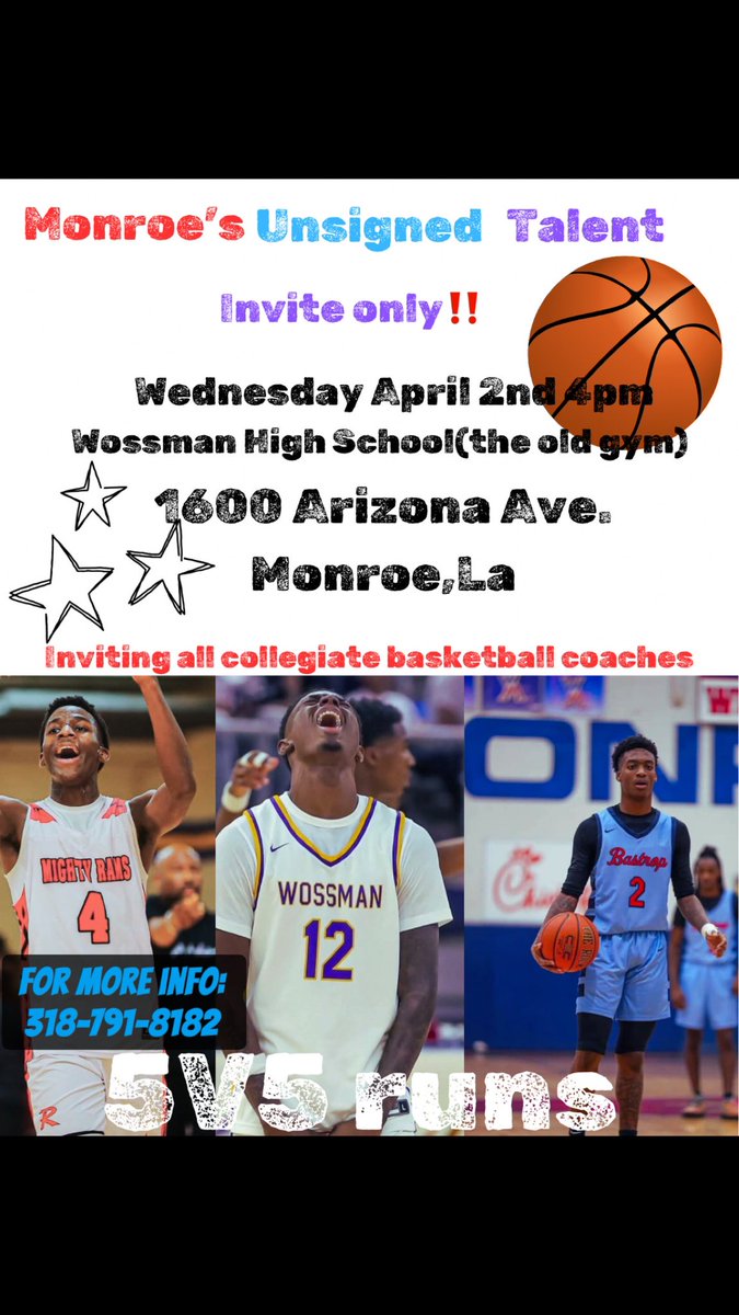 ‼️‼️Inviting all college coaches‼️‼️
We always have talent here in our area,but this year is one of best classes. Coaches in case you missed out on seeing them play during the season here’s a chance to see ALL of the senior standouts in the area. Come lay eyes on this talent.