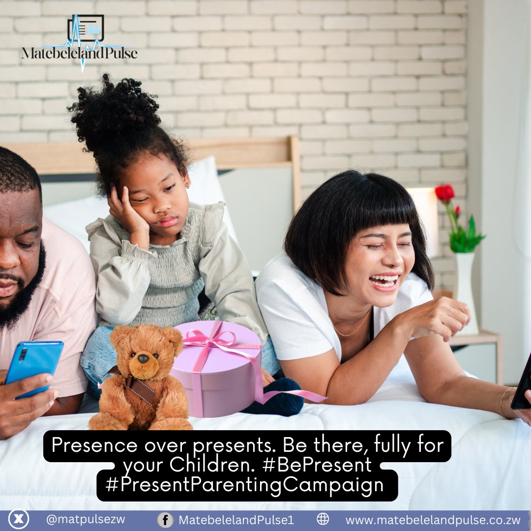 matpulsezw's tweet photo. When was the last time you truly listened to your children? Make this week different.
Presence over presents. Be there, fully for your Children. #Bepresent #PresentParenting https://t.co/9Wufi08Mej