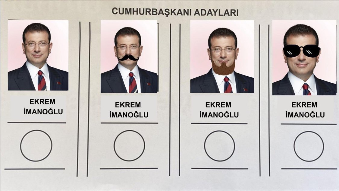 OKUMUŞ ADAM BUNLAR 😄 KOYUN DEĞİL YA😉
O KADAR ADAYIN İÇERİSİNDEN BİRİSINİ SEÇEMEYECEK KADAR  MAL DEĞİLLER YA🤣 ELBET 🤔