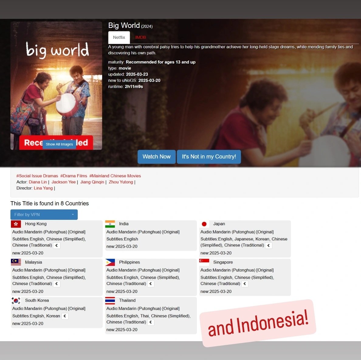 JacksonYee_YT's tweet image. #小小的我 已在网飞上线
#BigWorld is already available on Netflix

If your area or country isn't listed, don't hesitate to comment or send us a direct message so we can spread the word that others can watch it as well.

#小さな私 #易烊千玺 #JacksonYee