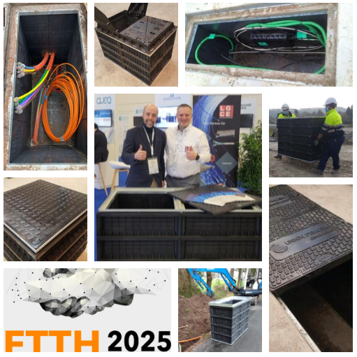 Hidrostank's tweet photo. HIDROSTANK presents this week in the #FTTH2025 in Amsterdam its innovative solutions for fiber rollouts:
- Modular manholes, that speed civil works up.
- New composite covers
 
See you at Hall 1 - Stand ST02 

#FTTH
#FTTx
#OutsidePlant https://t.co/azmVHqvXdJ