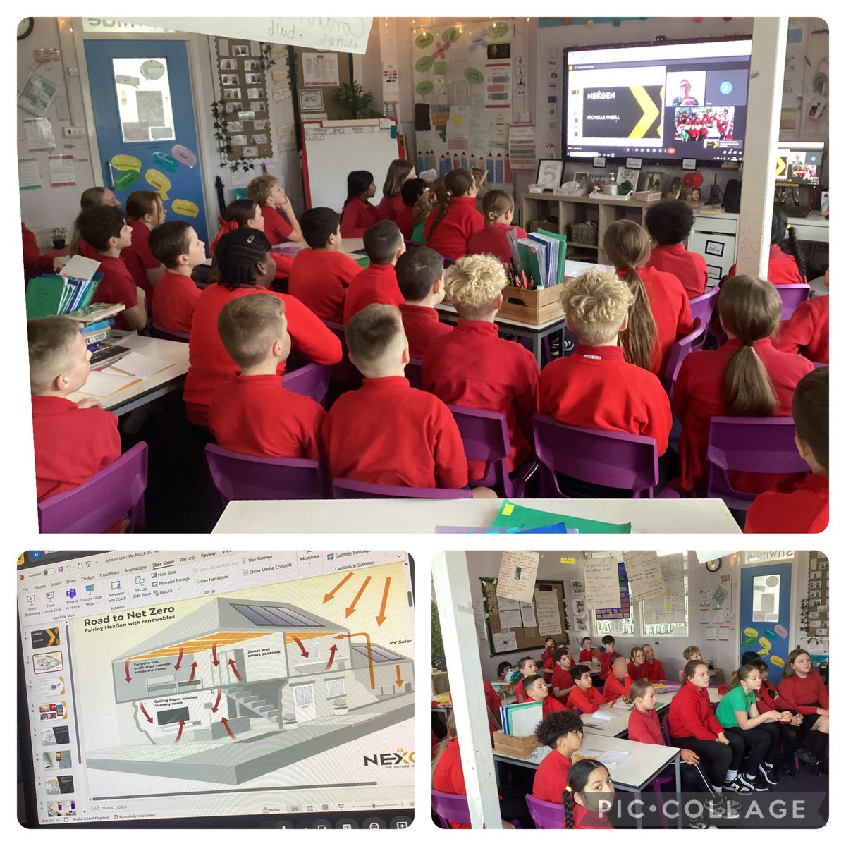 #Year5 have been very lucky to join a call with Michelle from NexGen heating to talk to us about making homes, leisure and office spaces more eco friendly and how their technology can do this. #NetZero