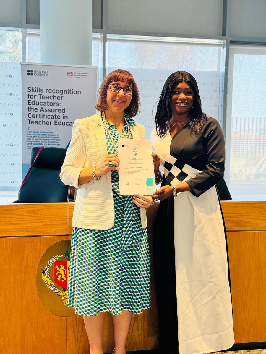 UK in Senegal 🇬🇧-🇸🇳 (@ukinsenegal) on Twitter photo Félicitations aux premiers diplômés 🇸🇳 du programme ACTÉ! Financé par 🇬🇧, mis en œuvre par <a href="/BritishCouncil/">British Council</a> 🇸🇳🤝🏽 avec Min. de l’Education <a href="/221men/">MINISTERE DE L'EDUCATION NATIONALE DU SENEGAL</a>, ACTE a renforcé les compétences pédagogiques de 20 formateurs enseignants d’anglais avec qualification certifiée <a href="/cityandguilds/">City & Guilds</a>. Félicitations aux premiers diplômés 🇸🇳 du programme ACTÉ! Financé par 🇬🇧, mis en œuvre par <a href="/BritishCouncil/">British Council</a> 🇸🇳🤝🏽 avec Min. de l’Education <a href="/221men/">MINISTERE DE L'EDUCATION NATIONALE DU SENEGAL</a>, ACTE a renforcé les compétences pédagogiques de 20 formateurs enseignants d’anglais avec qualification certifiée <a href="/cityandguilds/">City & Guilds</a>.