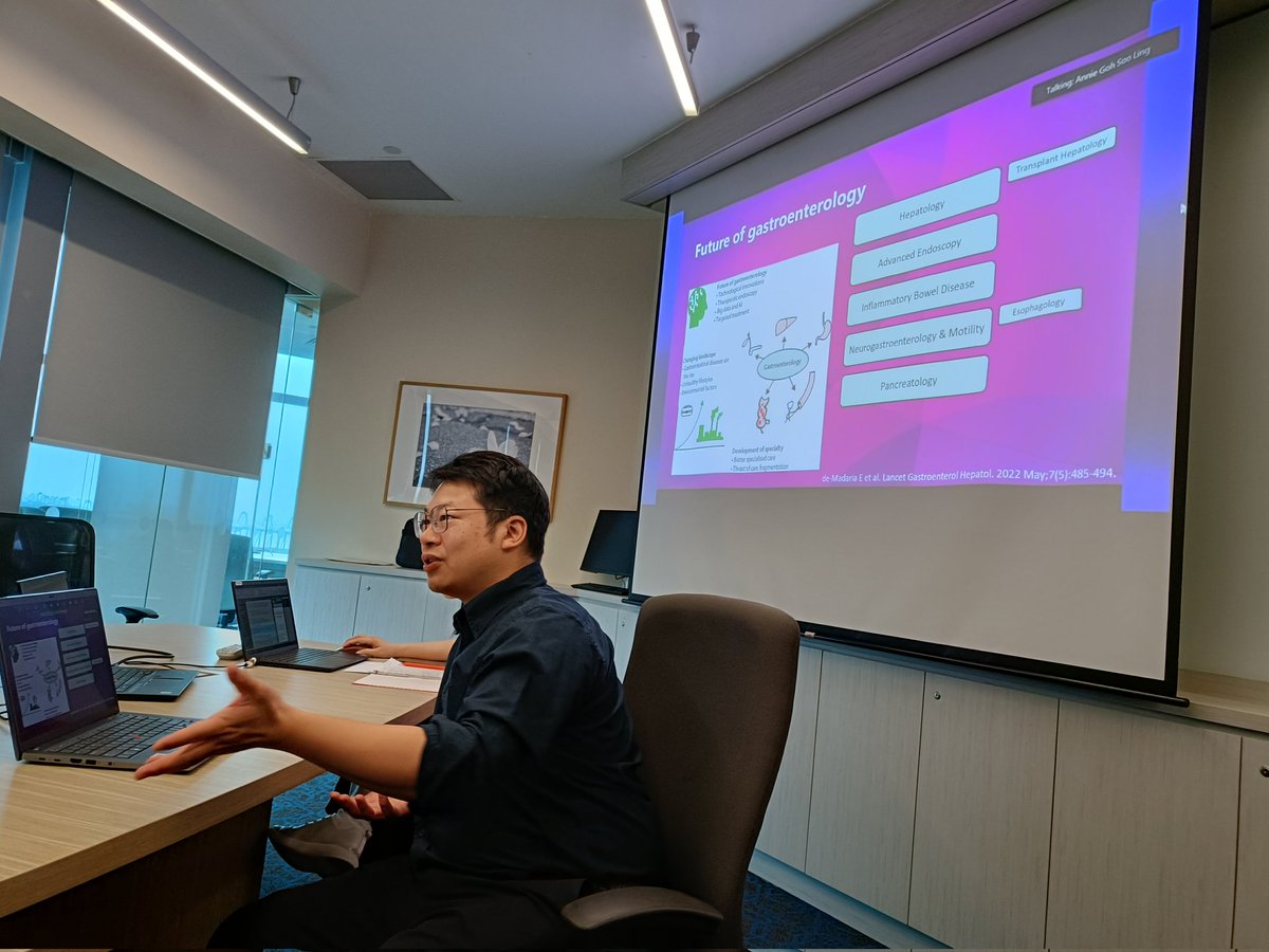 Daniel Huang (@drhuangdq) on Twitter photo Honored to have <a href="/RashidLui/">Rashid Lui ้ท่ซพไฟก</a> give our division a talk on Onco-gastroenterology!
#LiverTwitter <a href="/CUHKMedicine/">CUHK Medicine</a> <a href="/NUSMedicine/">Yong Loo Lin School of Medicine</a> <a href="/KewinSiah/">Kewin Siah</a> Honored to have <a href="/RashidLui/">Rashid Lui ้ท่ซพไฟก</a> give our division a talk on Onco-gastroenterology!
#LiverTwitter <a href="/CUHKMedicine/">CUHK Medicine</a> <a href="/NUSMedicine/">Yong Loo Lin School of Medicine</a> <a href="/KewinSiah/">Kewin Siah</a>