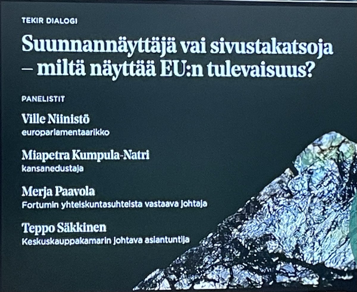 Tällainen viikonavaus ⁦<a href="/TekirFi/">Tekir</a>⁩ - Eurooppa on valinkauhassa.