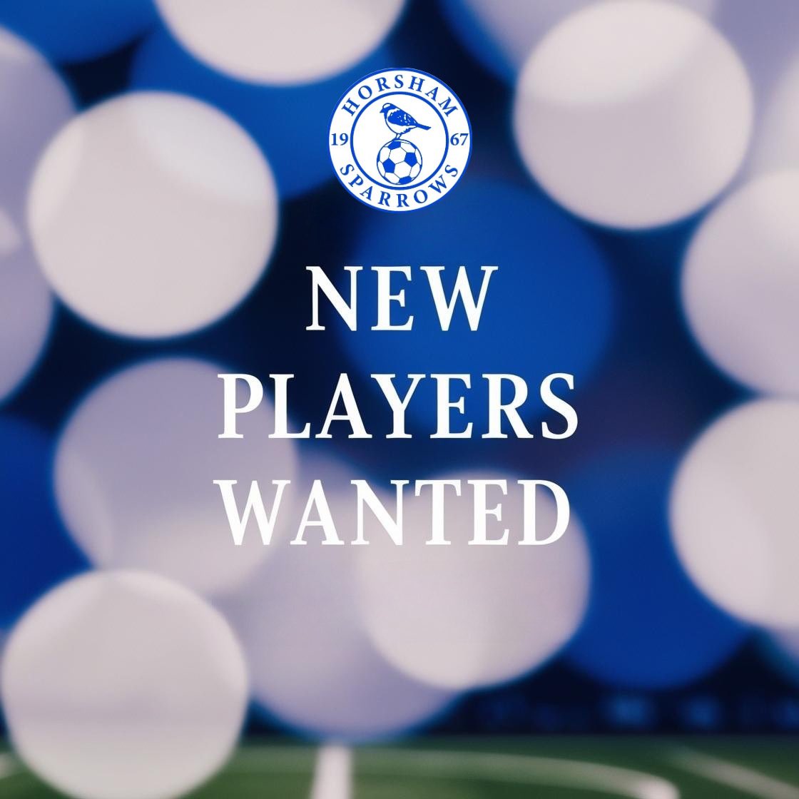 🚨 New Players Wanted! 🚨
Our season may just be over, but we’re building for the next—&amp; we want YOU! ⚽

✅ 16+ years
✅ Full playing or training-only options
✅ Friendly, competitive squad

Be part of Horsham Sparrows Women's Team! Drop us a DM today to get involved!