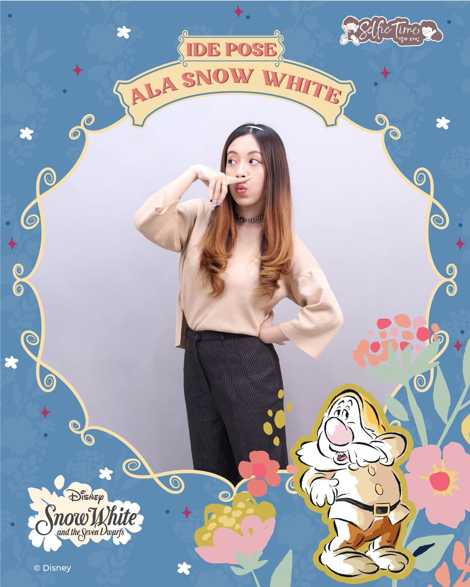 selfietimeid's tweet image. Jangan bingung lagi kalo kamu mau foto di Selfie Time! 😍

Sini aku kasih ide pose ala Snow White and The Seven Dwarfs biar hasil fotonya jadi lebih seru dengan ekspresi yang lucu! 😆😍

Favorite kamu pose yang mana?✨

#SelfieTime #IdePose #SnowWhite #snowwhiteandthesevendwarfs